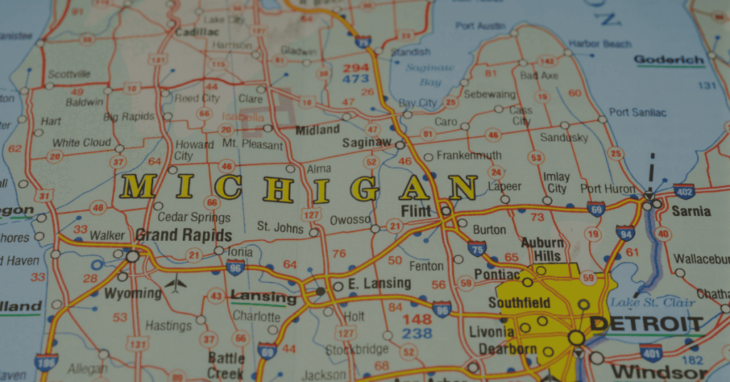 US-Michigan-map