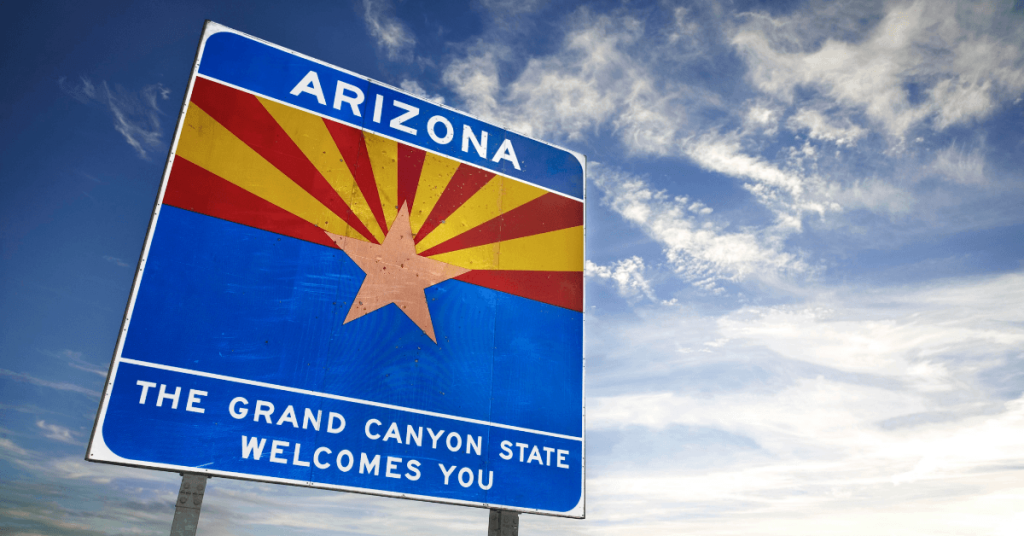 Arizona state sign