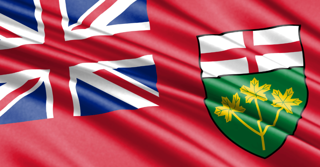 Flag of Ontario, Canada
