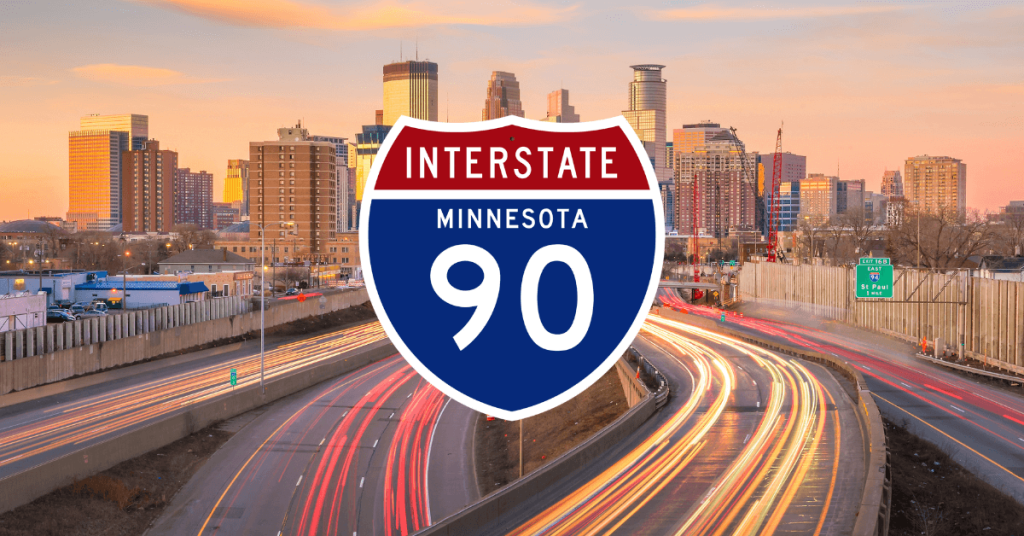 Minnesota interstate sign