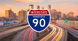 Minnesota interstate sign