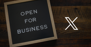 X open for business