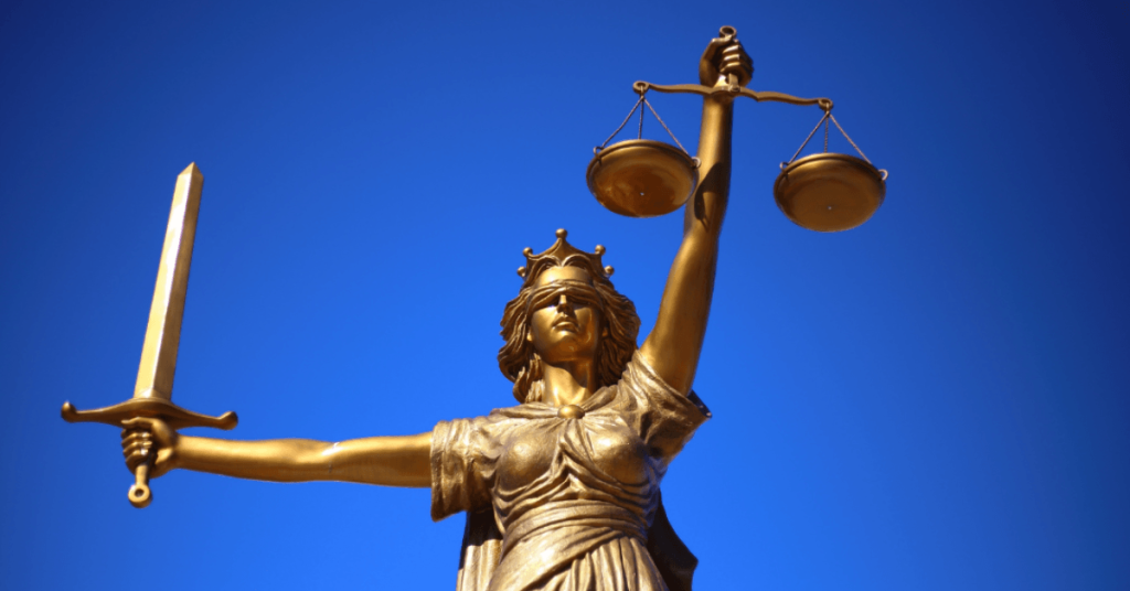 Justice statue