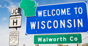 Welcome to Wisconsin sign