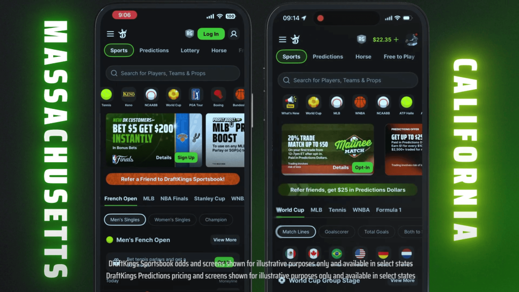 DraftKings Predictions app