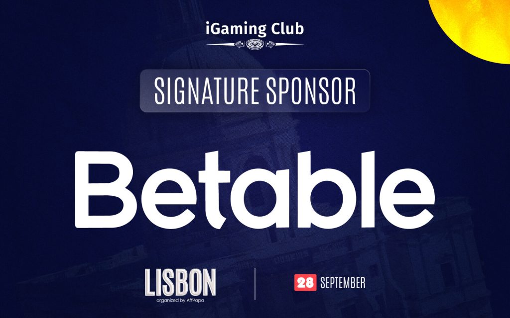 Betable Signature Sponsor iGaming Club Lisbon