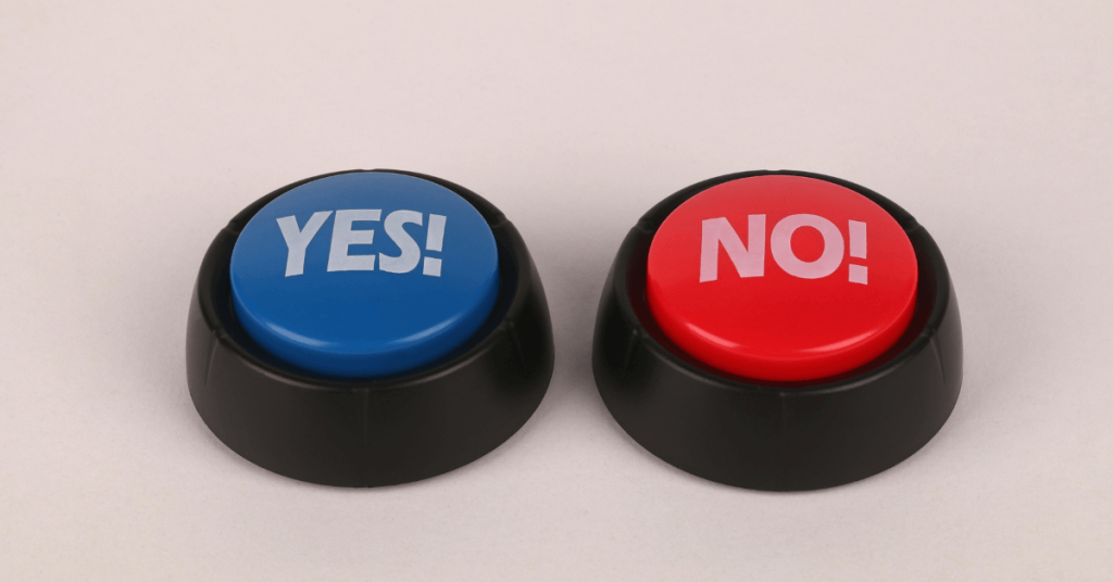Yes or No vote