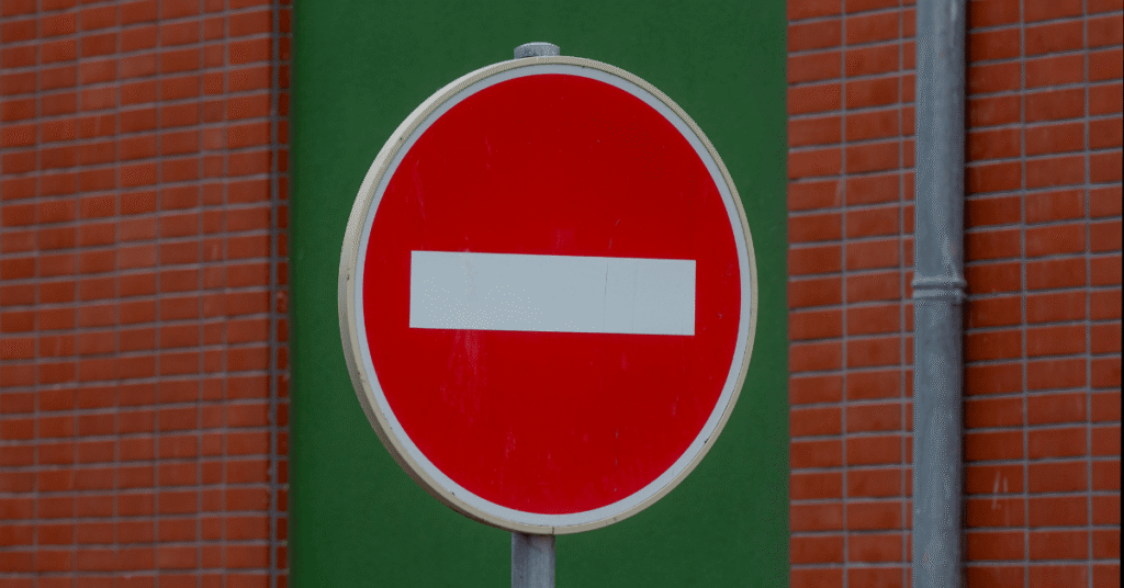 No entry sign