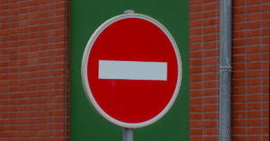 No entry sign