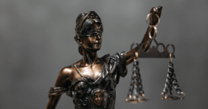 close-up shot of Justice