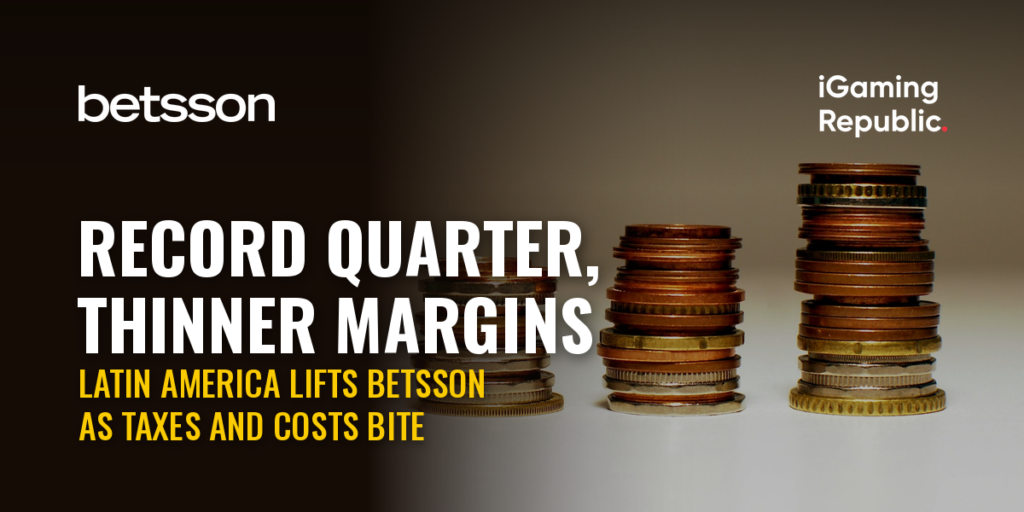 Betsson Q3 record revenue profit slide