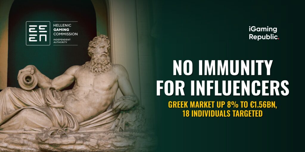 Greece online gambling growth and influencer crackdown