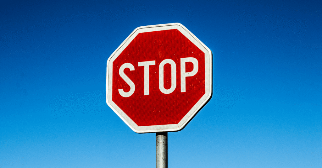 Stop street sign