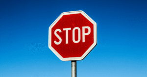 Stop street sign