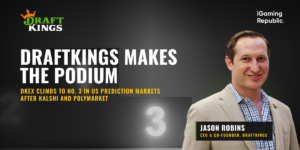 DraftKings CEO Jason Robins as DKeX ranks third in US prediction markets